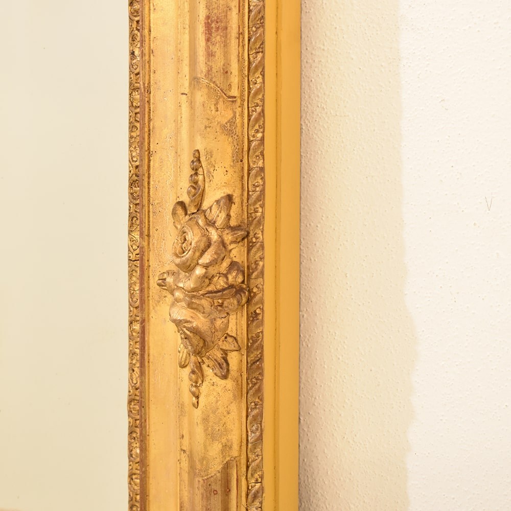 a1SP140 antique gilded mirror arch mirror antique louis philippe mirror 19th.jpg